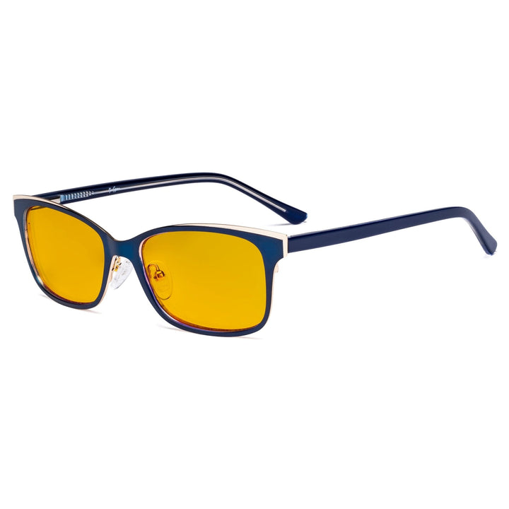 Metal Frame Blue Light Blocking Eyeglasses LX19006-BB90