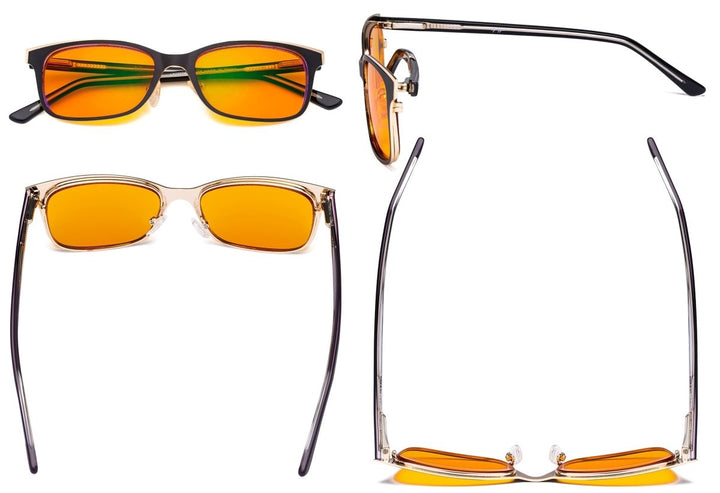 Metal Blue Light Blocking Eyeglasses LX19006-BB98