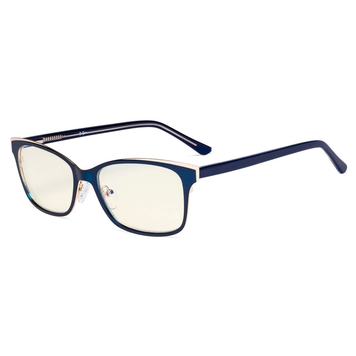 Metal Frame Blue Light Filter Eyeglasses LX19006-BB40