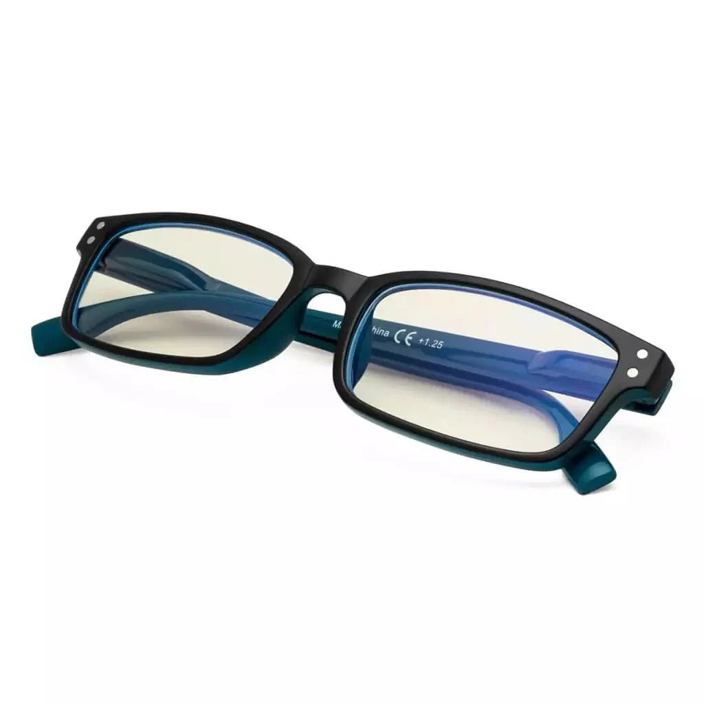 Classic Rectangle Blue Light Filter Reading Glasses 1-CG097