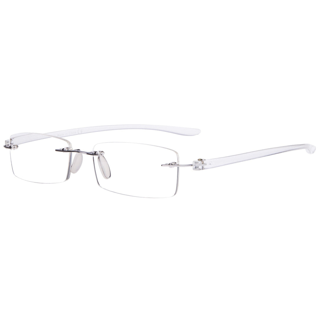 Classic Rectangle Rimless Reading Glasses R14001