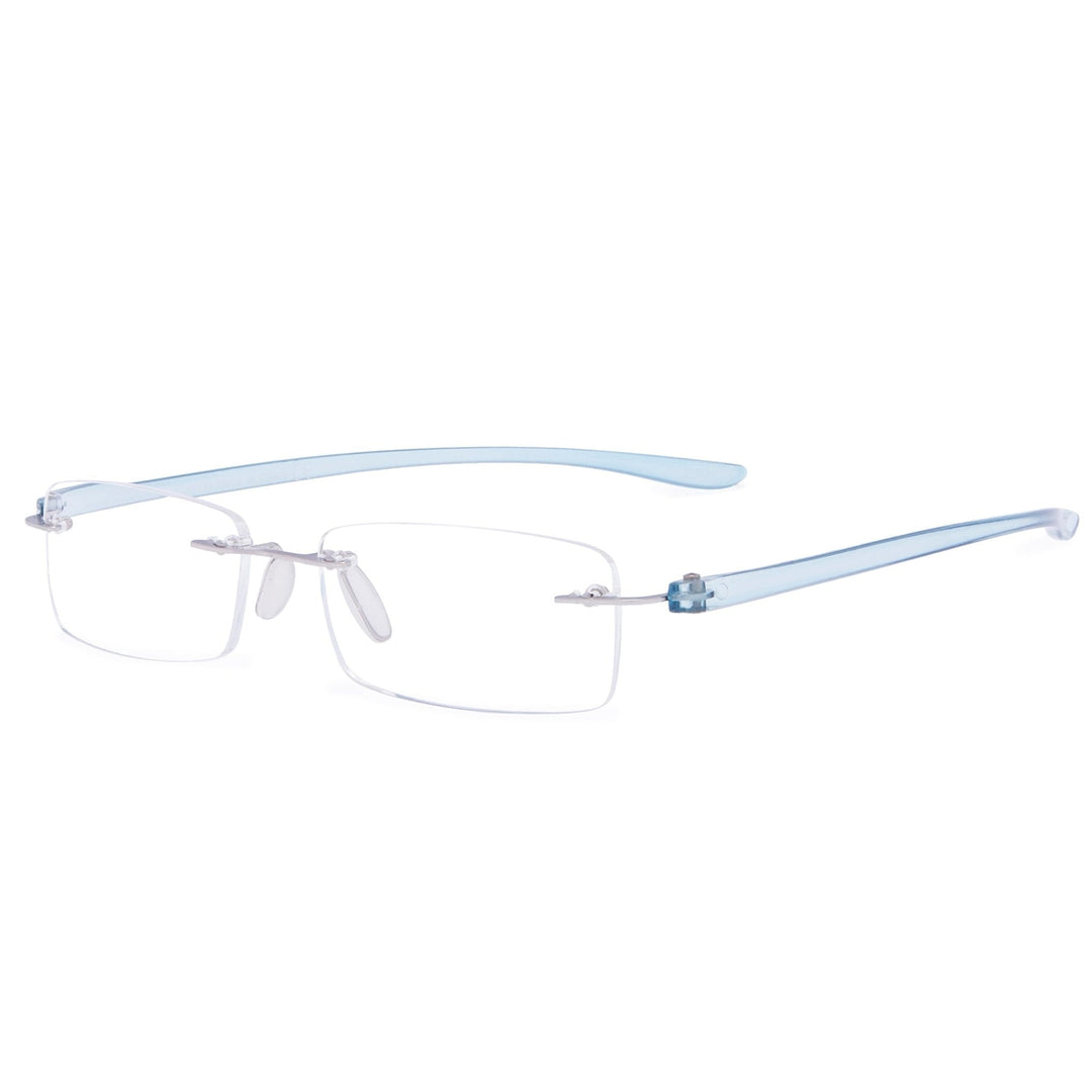Classic Rectangle Rimless Reading Glasses R14001