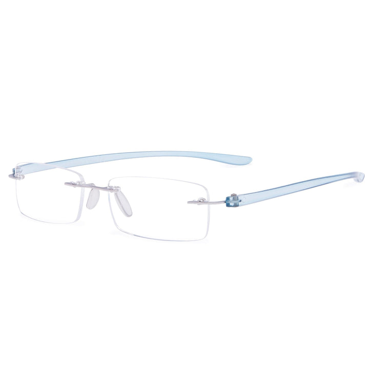 Classic Rectangle Rimless Reading Glasses R14001