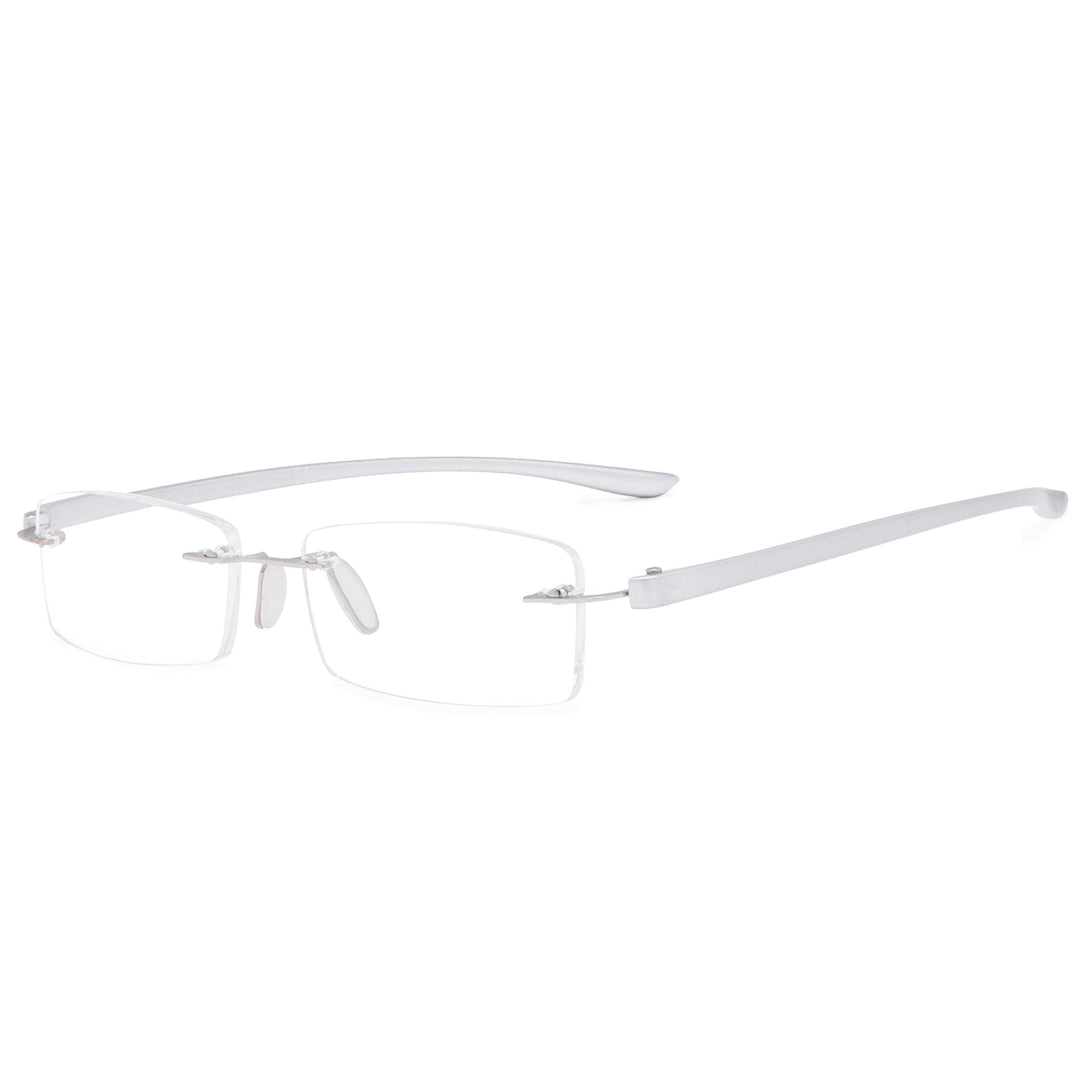 Classic Rectangle Rimless Reading Glasses R14001