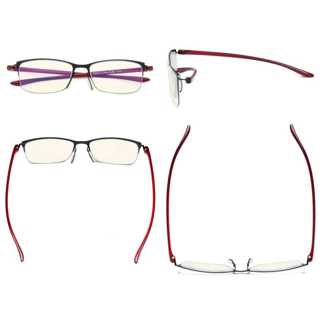 3 Pack Computer Glasses Classic Half-rim UVR12801