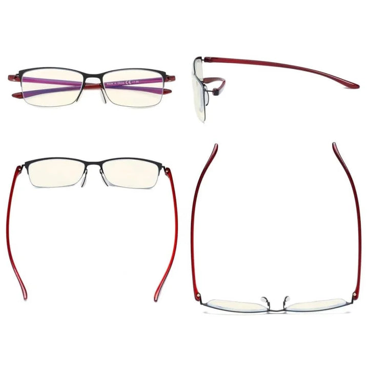 3 Pack Computer Glasses Classic Half-rim UVR12801