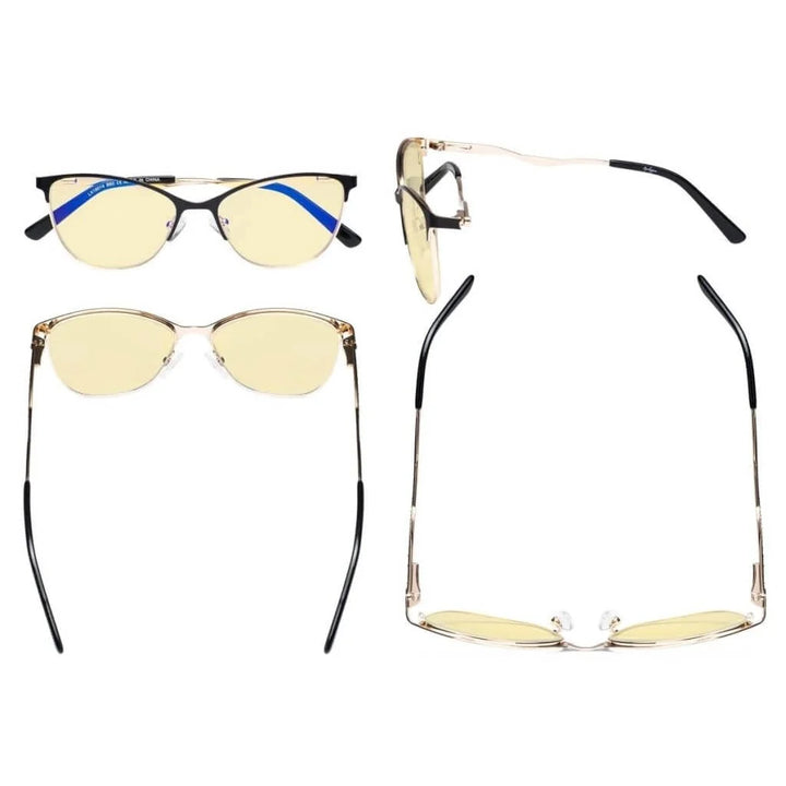 Crystal Blue Light Blocking Eyeglasses LX19014-BB60