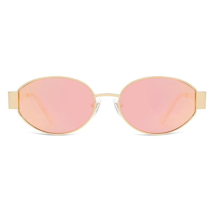 Retro Oval Sunglasses with UV400 Protection