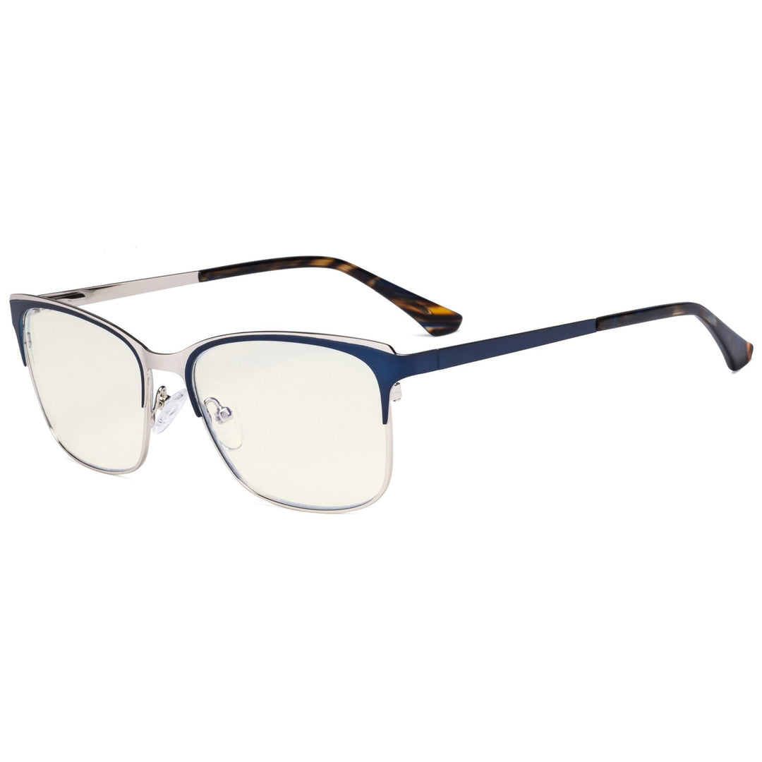 Rectangle Blue Light Filter Eyeglasses LX19039-BB40
