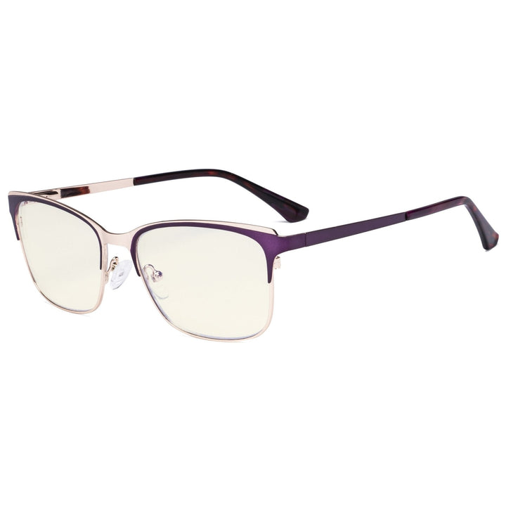 Rectangle Blue Light Filter Eyeglasses LX19039-BB40