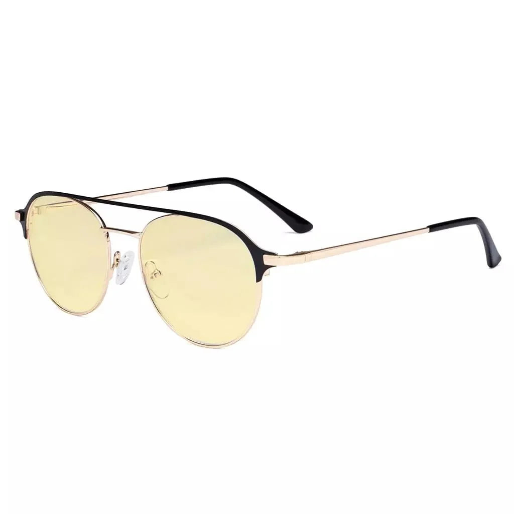 Double Bridge Blue Light Blocking Eyeglasses LX19027-BB60