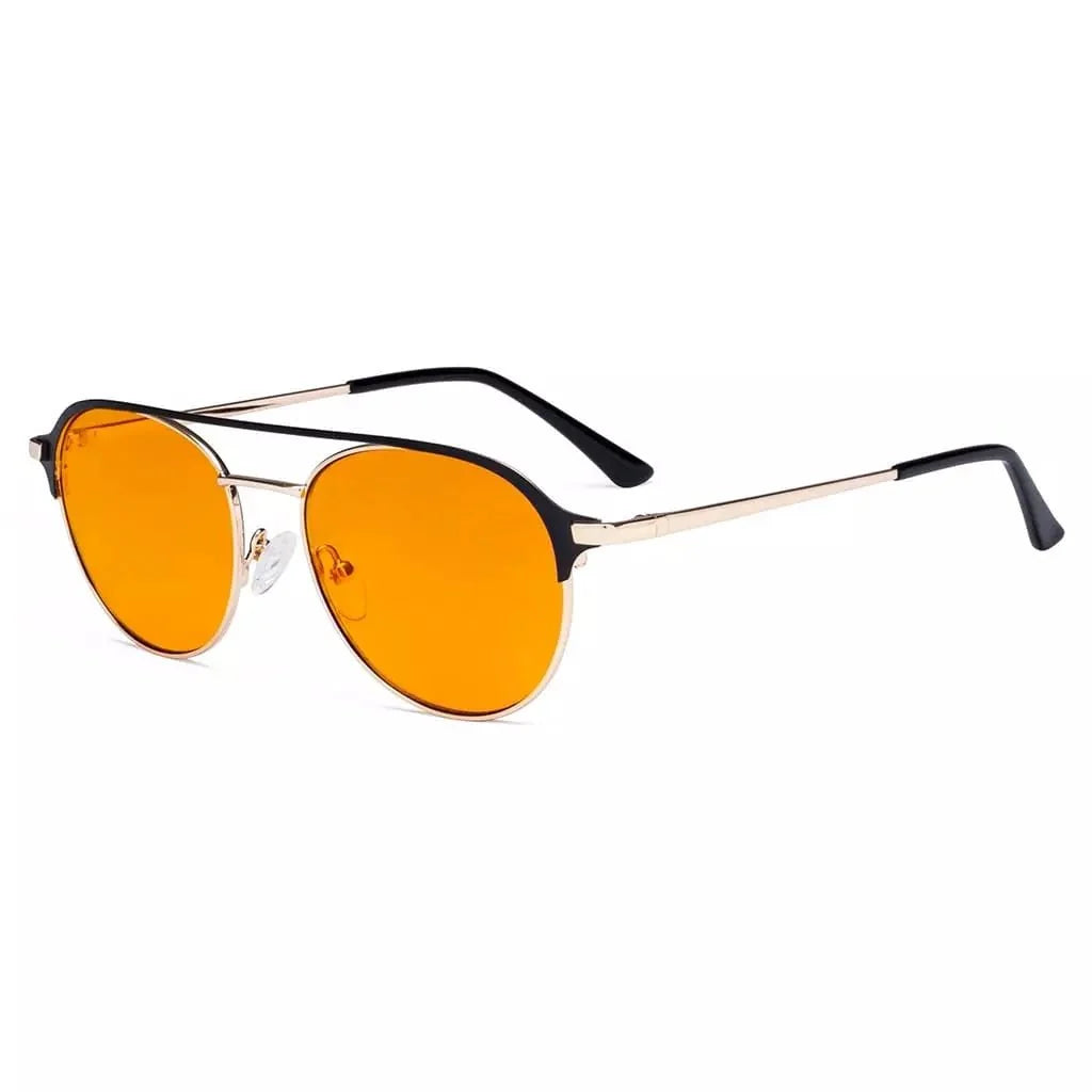 Double Bridge Blue Light Blocking Eyeglasses LX19027-BB98
