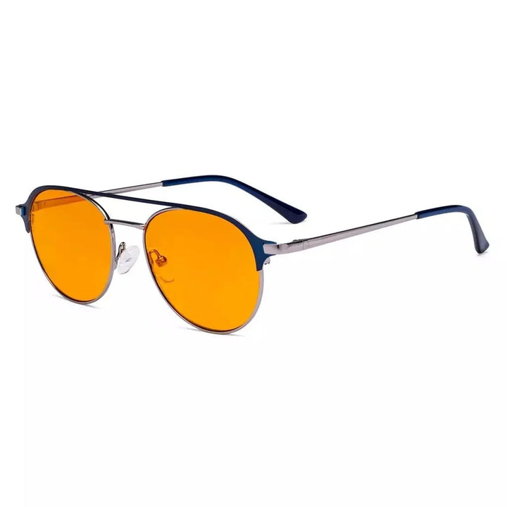 Double Bridge Blue Light Blocking Eyeglasses LX19027-BB98