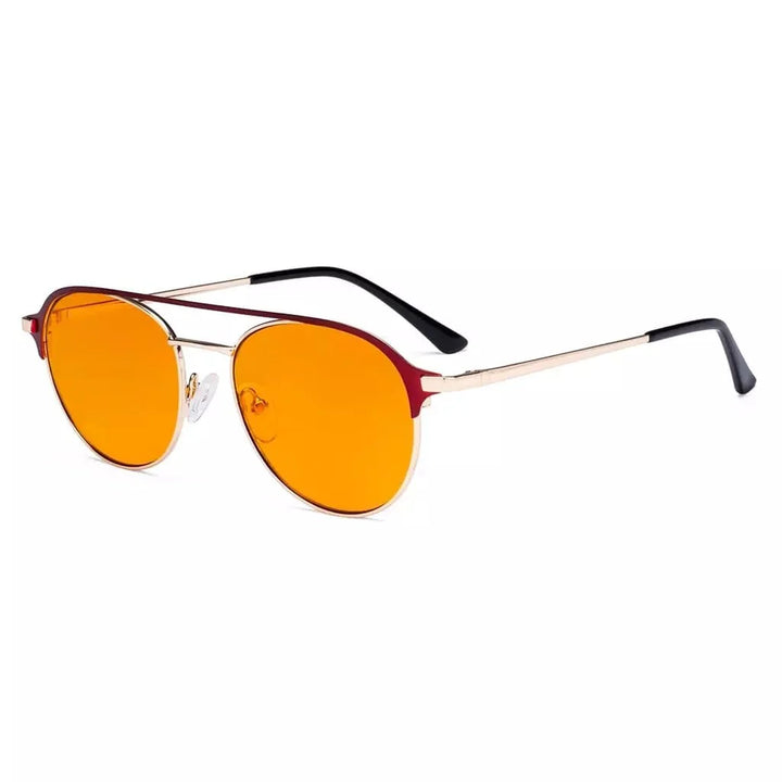 Double Bridge Blue Light Blocking Eyeglasses LX19027-BB98