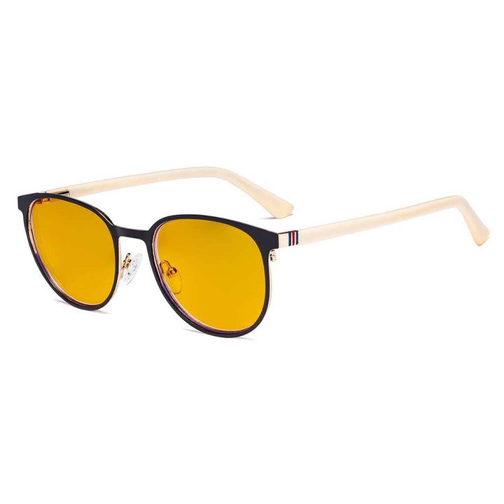 Oval Metal Blue Light Blocking Eyeglasses LX19004-BB90