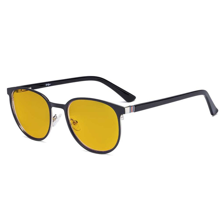 Oval Metal Blue Light Blocking Eyeglasses LX19004-BB90