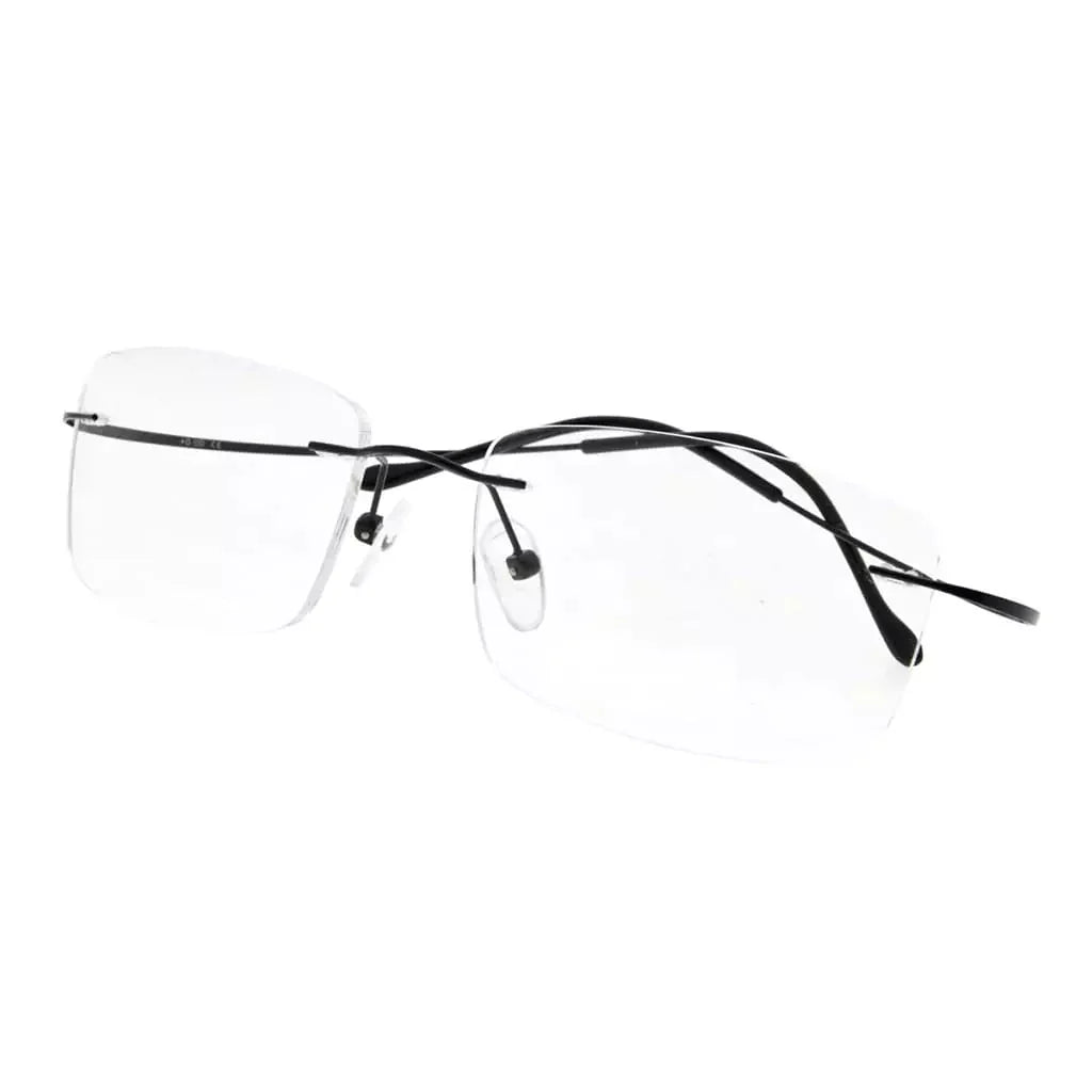 Elegant Rimless Reading Glasses Rectangle Readers R1509