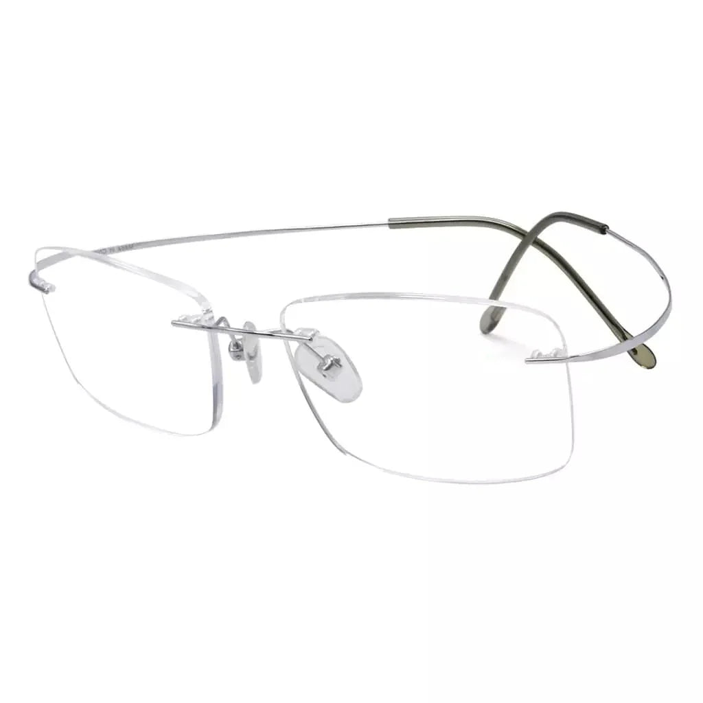 Elegant Rimless Reading Glasses Rectangle Readers R1509