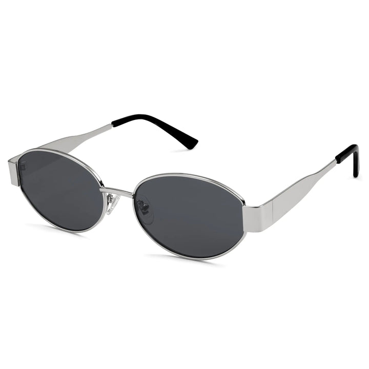 Retro Oval Sunglasses with UV400 Protection