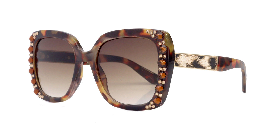Emory Bling Women's Sunglasses w/ Genuine European Crystals