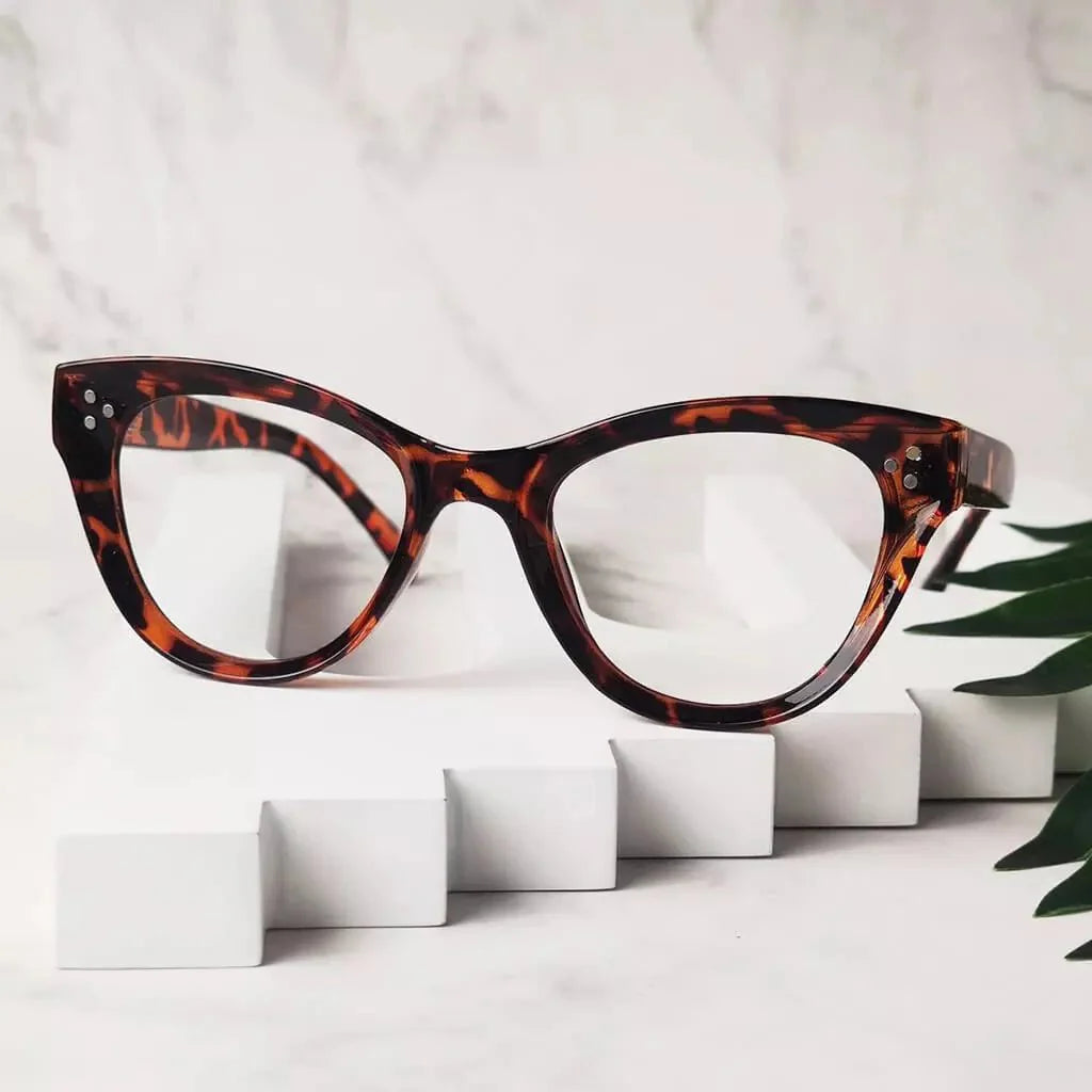 Fashion Cat-eye Reading Glasses Thicker Frame Readers R9108