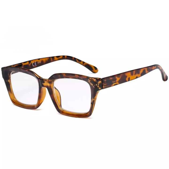 Fashionable Thicker Frame Reading Glasses Square Design R9106-A
