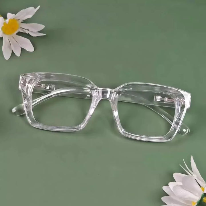 Fashionable Thicker Frame Reading Glasses Square Design R9106-A