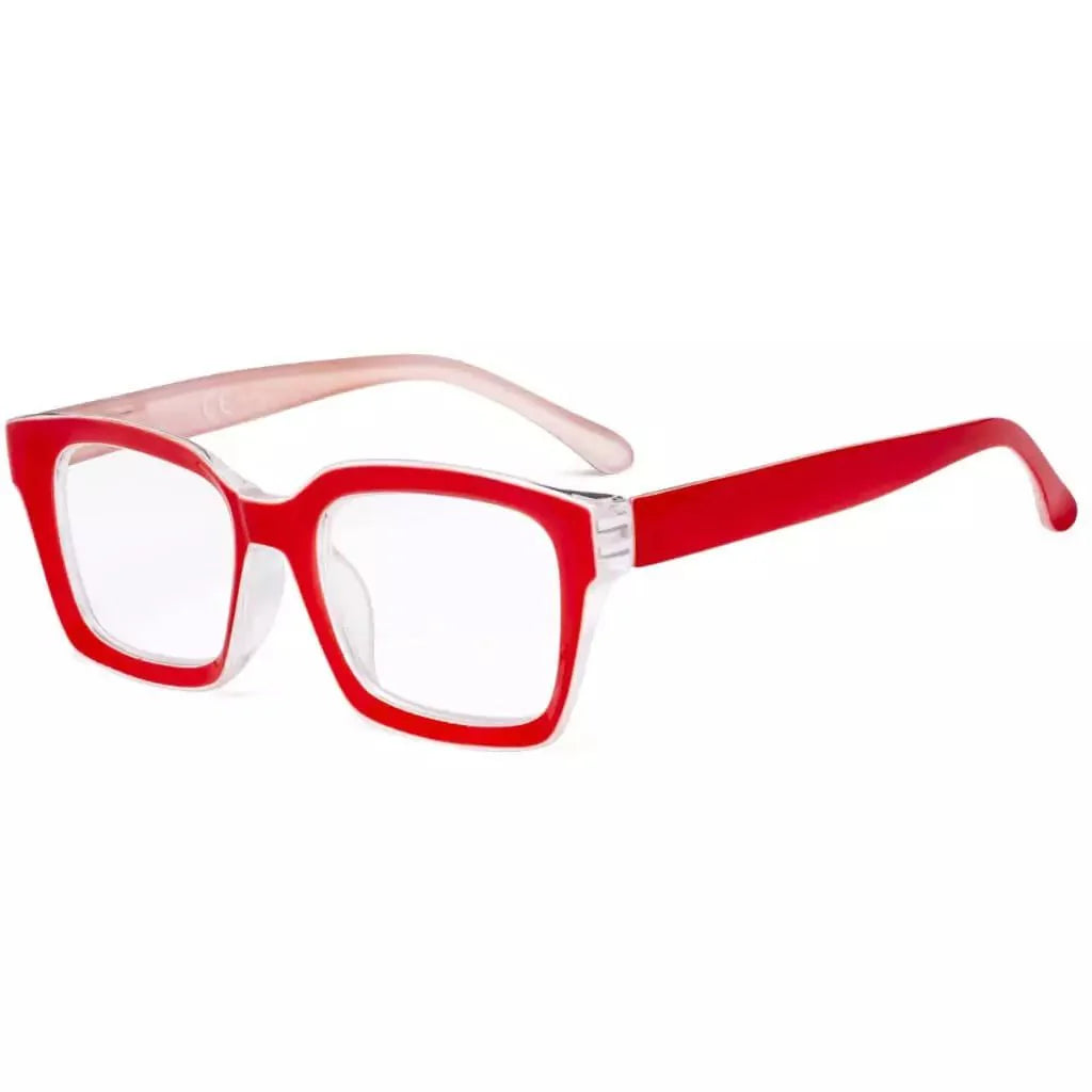 Fashionable Thicker Frame Reading Glasses Square Design R9106-A