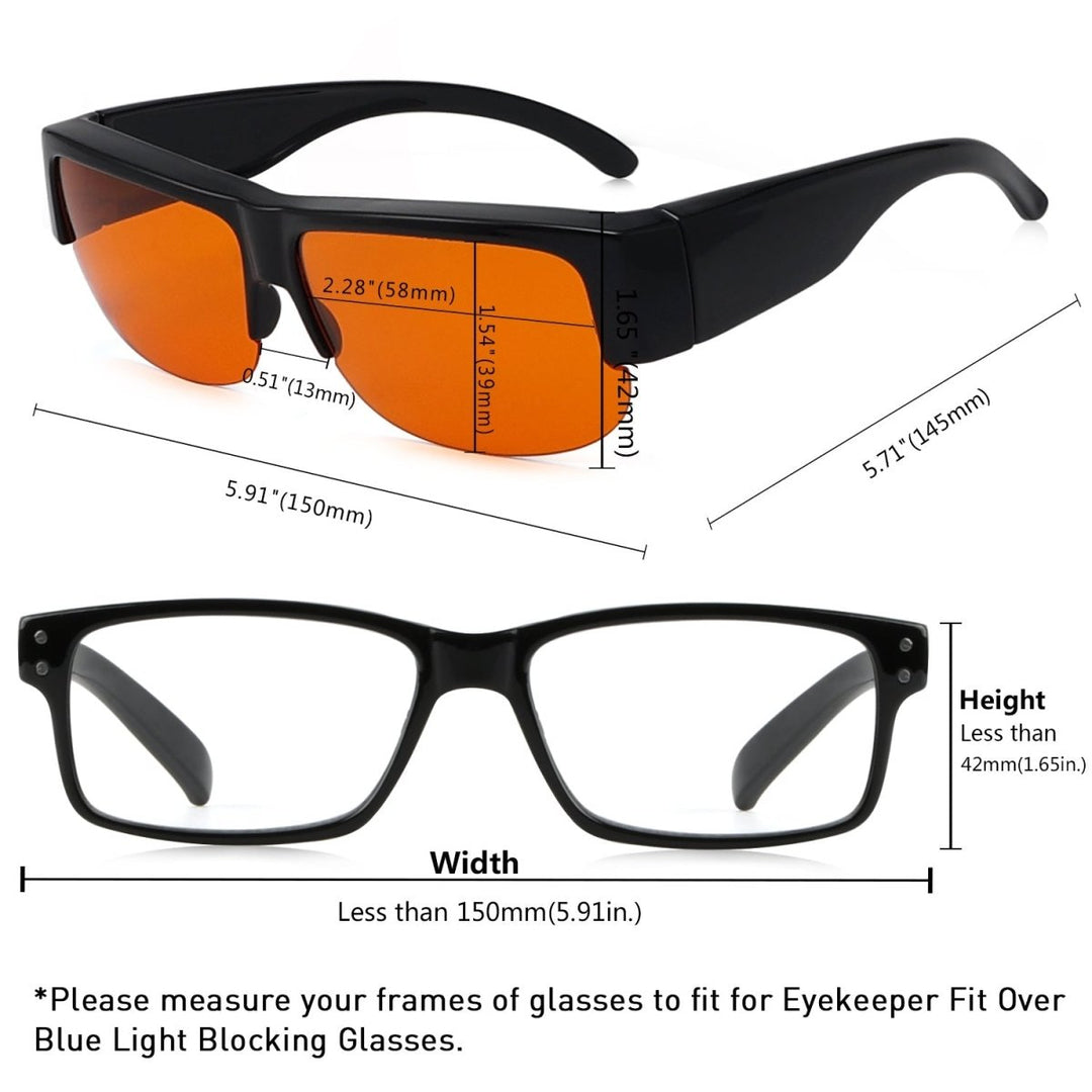 Fitover Glasses Blue Light Blocking Half-rim Computer Eyeglasses DSXM1803-A