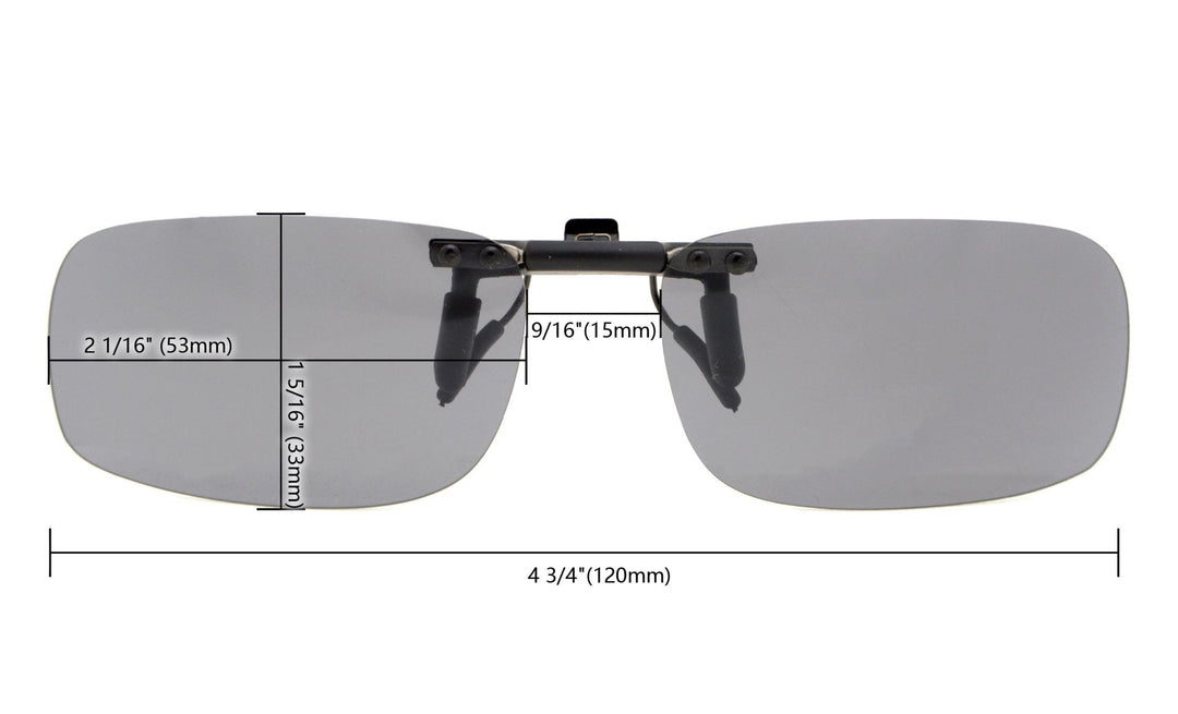 Paquete de 2 gafas de sol polarizadas abatibles con clip