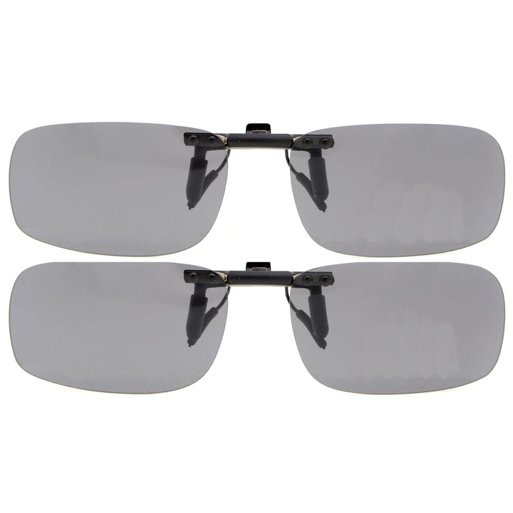 2 Pack Flip-up Polarized Clip-on Sunglasses
