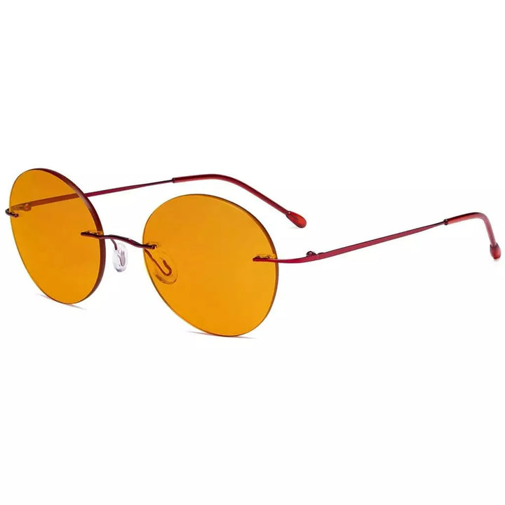 Frameless Titanium Blue Light Blocking Reading Glasses DSWK9910