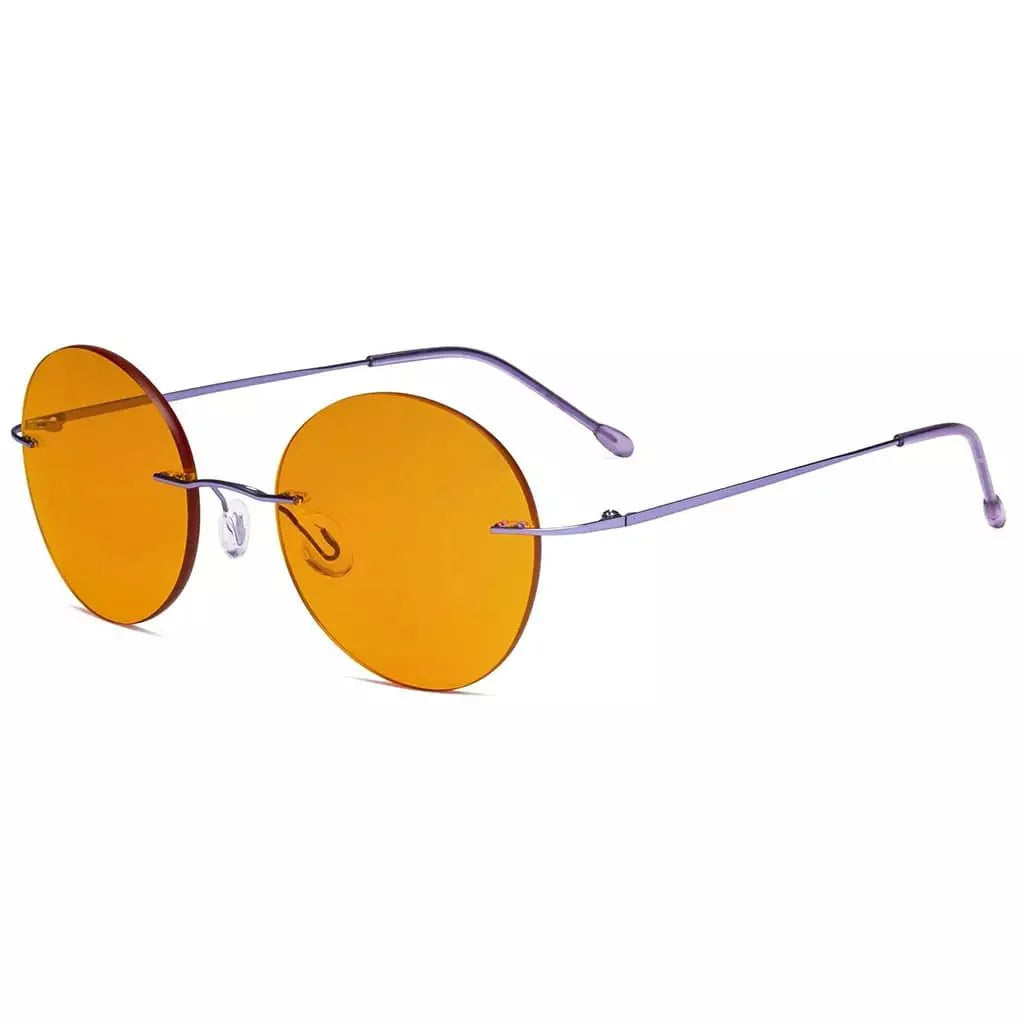 Frameless Titanium Blue Light Blocking Reading Glasses DSWK9910