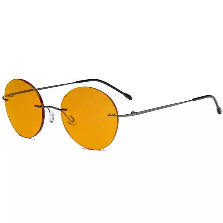Frameless Titanium Blue Light Blocking Reading Glasses DSWK9910