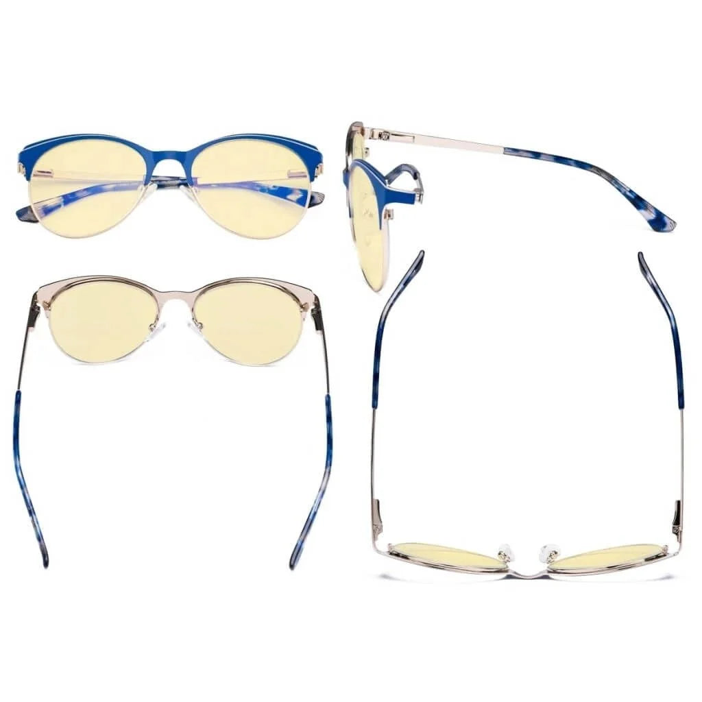 Full-rim Blue Light Blocking Eyeglasses LX19042-BB60