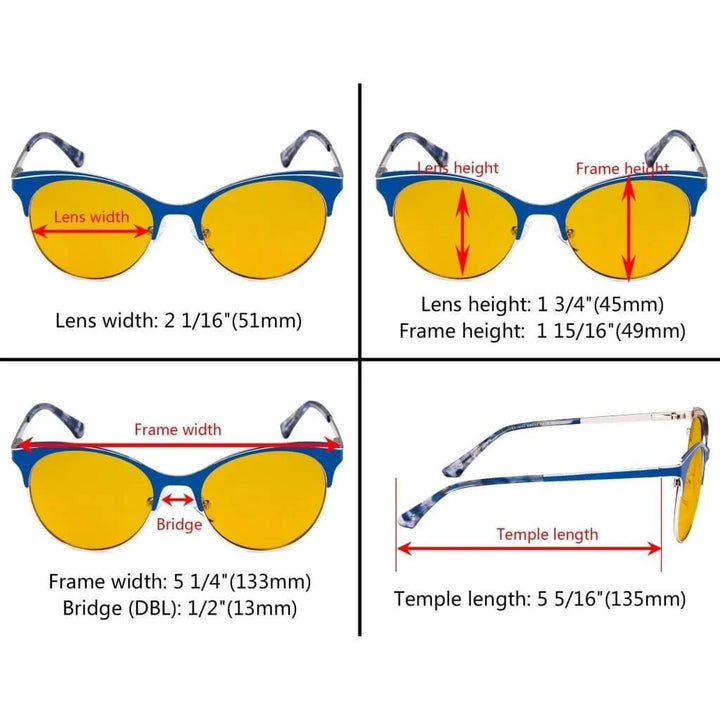 Full-rim Blue Light Blocking Eyeglasses LX19042-BB90