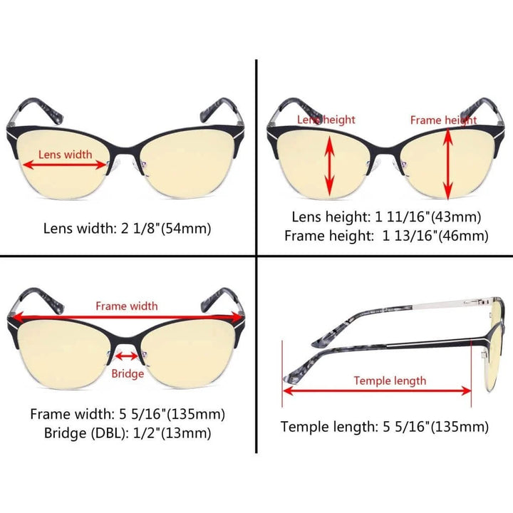 Full-rim Blue Light Blocking Eyeglasses LX19043-BB60