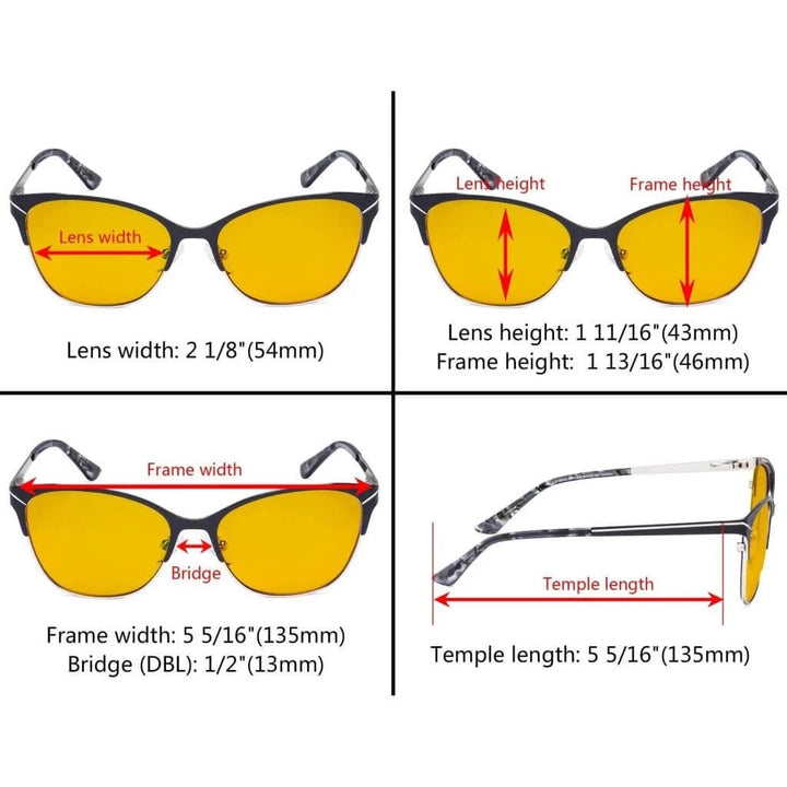 Full-rim Blue Light Blocking Eyeglasses LX19043-BB90