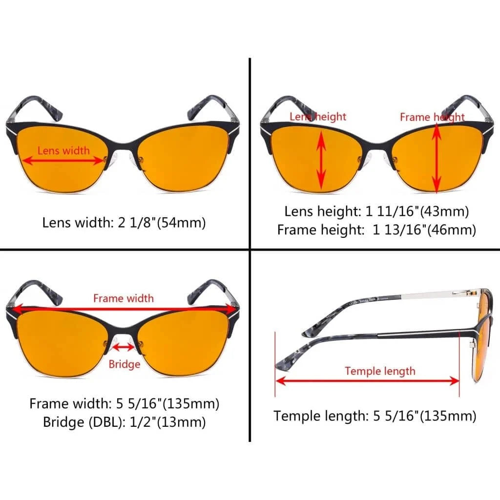 Full-rim Blue Light Blocking Eyeglasses LX19043-BB98
