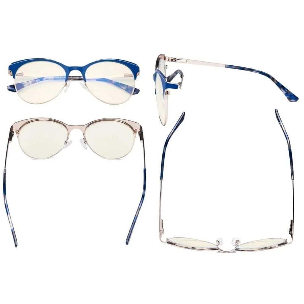 Full-rim Blue Light Filter Eyeglasses LX19042-BB40