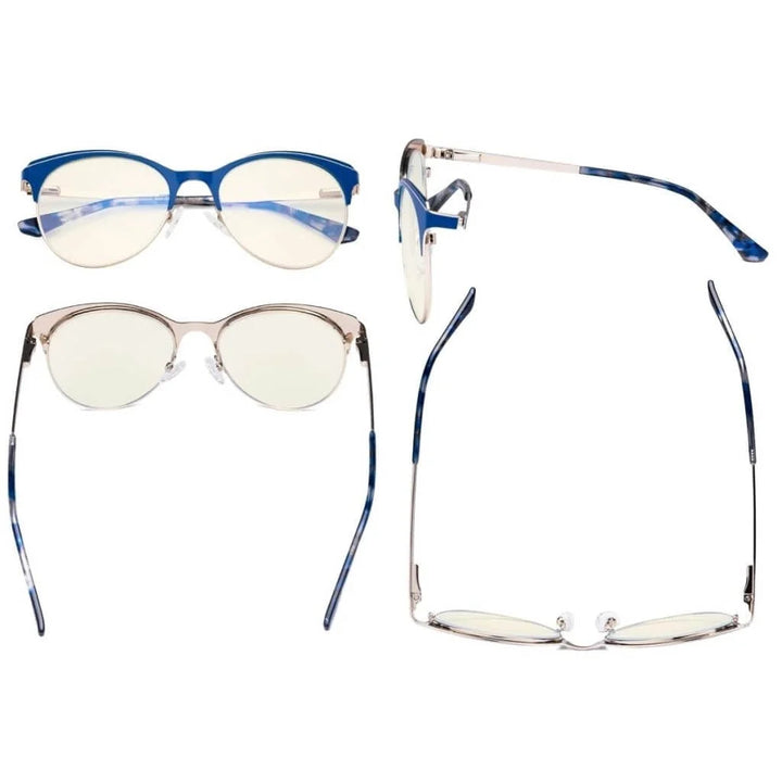 Full-rim Blue Light Filter Eyeglasses LX19042-BB40
