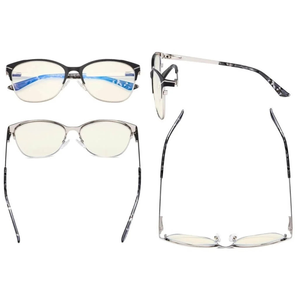 Full-rim Blue Light Filter Eyeglasses LX19043-BB40