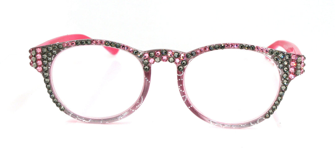 Grace Bling Women's Reading Glasses with Genuine European Crystals