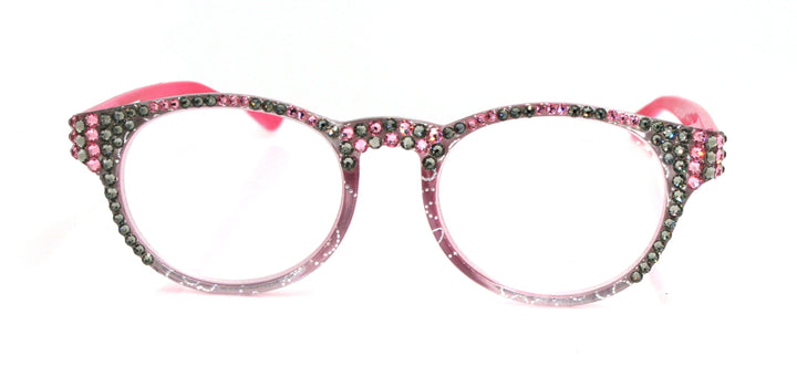 Grace Bling Women's Reading Glasses with Genuine European Crystals