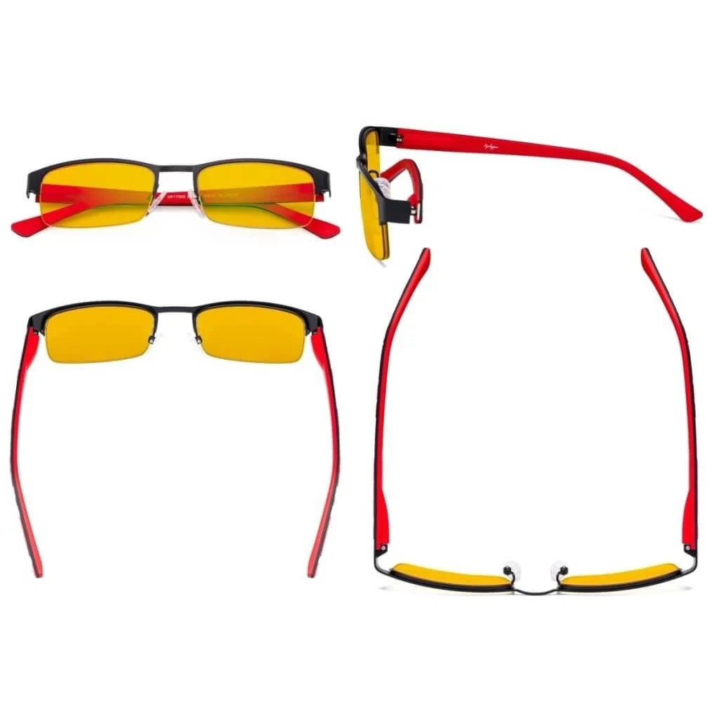 Half-rim Blue Light Blocking Eyeglasses HP17005