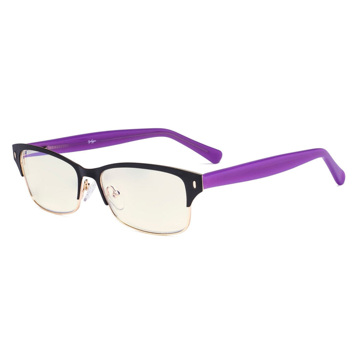 Half-rim Blue Light Filter Eyeglasses LX19003-BB40