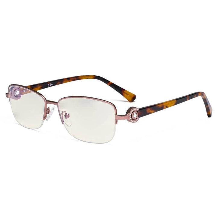 Half-rim Blue Light Filter Eyeglasses LX19008-BB40