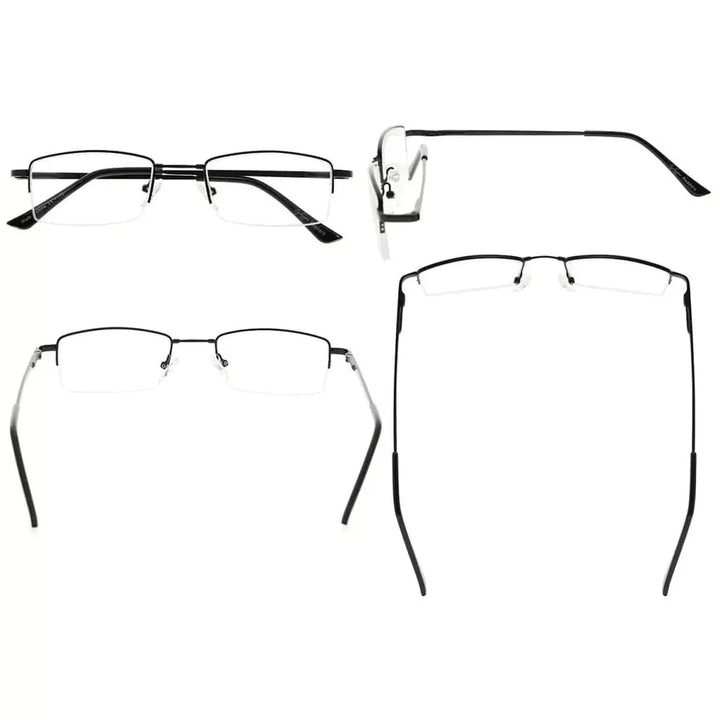 Half-rim Classic Rectangle Reading Glasses R1708