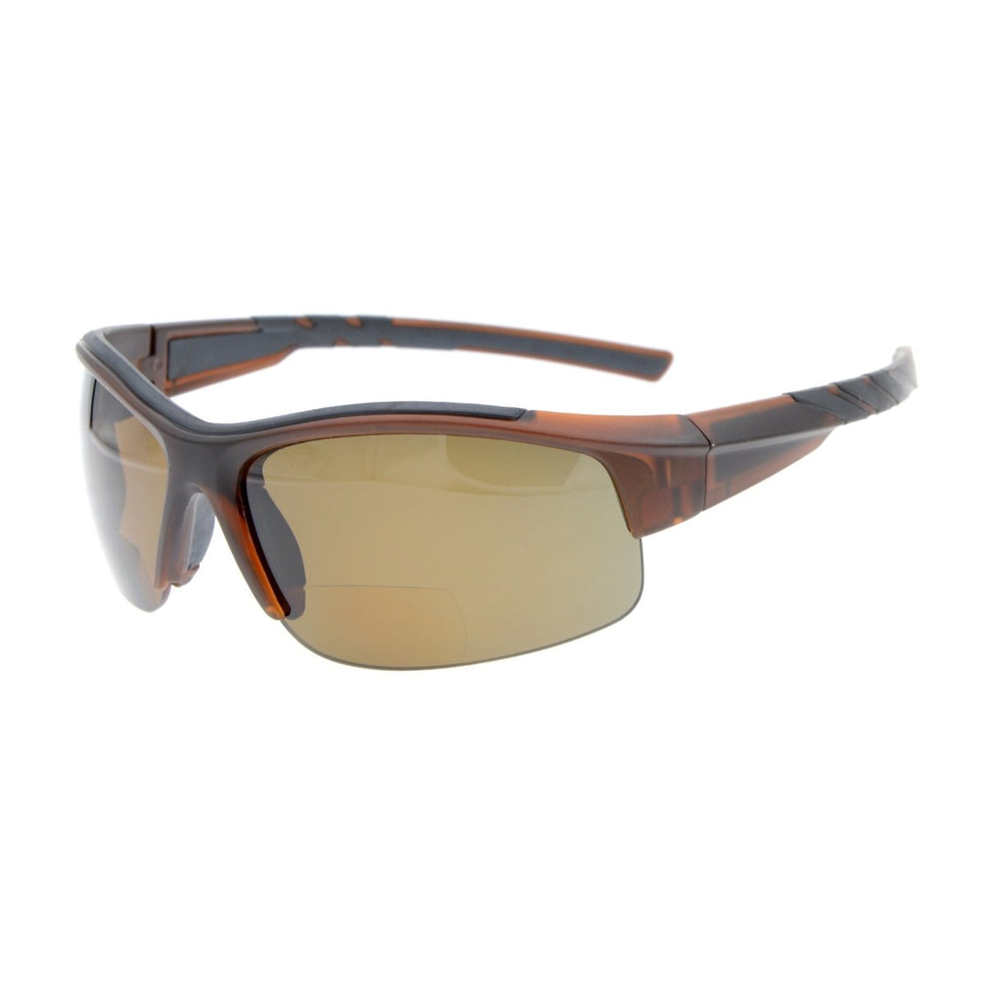 Half Rim Polarized Bifocal Reading Sunglasses TR90