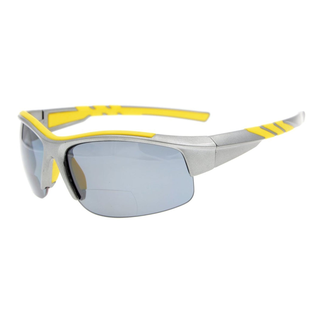 Half Rim Polarized Bifocal Reading Sunglasses TR90